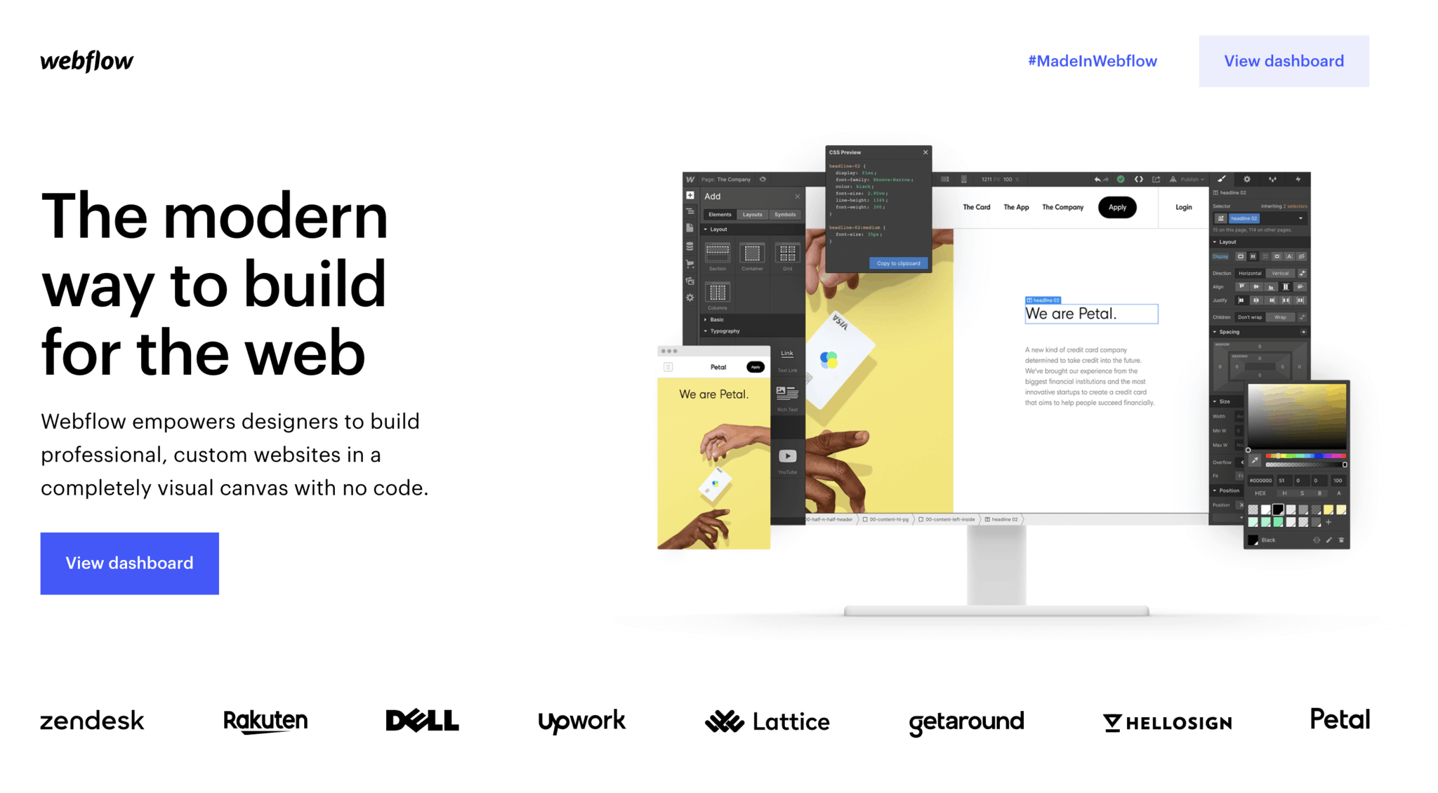 Webflowトップ画像
