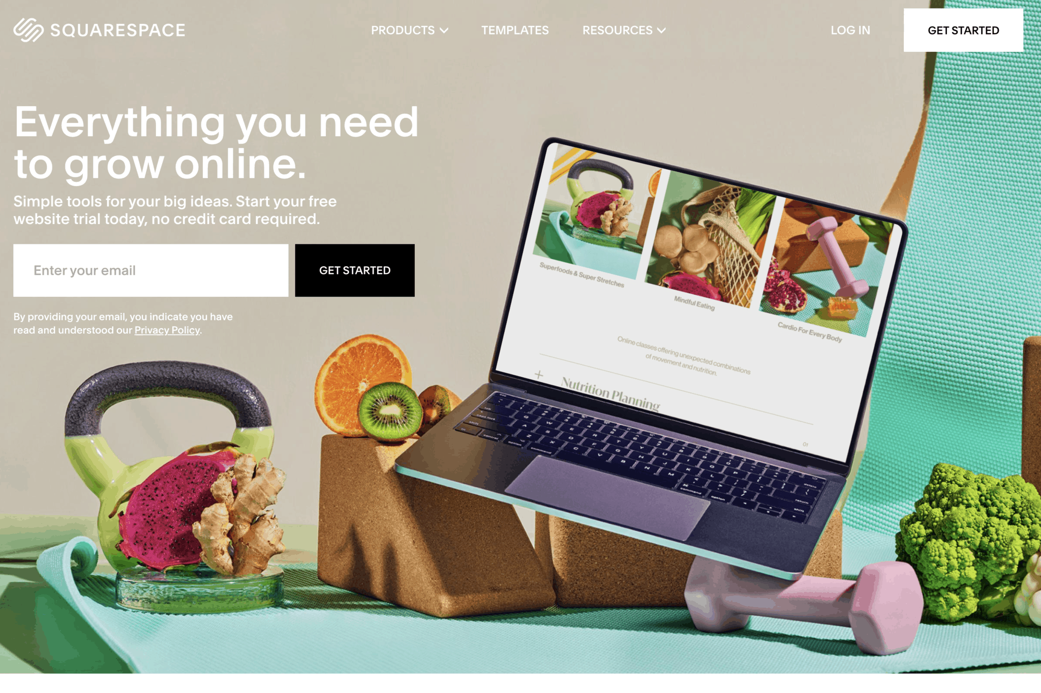 Squarespace（スクウェアスペース）トップ画像