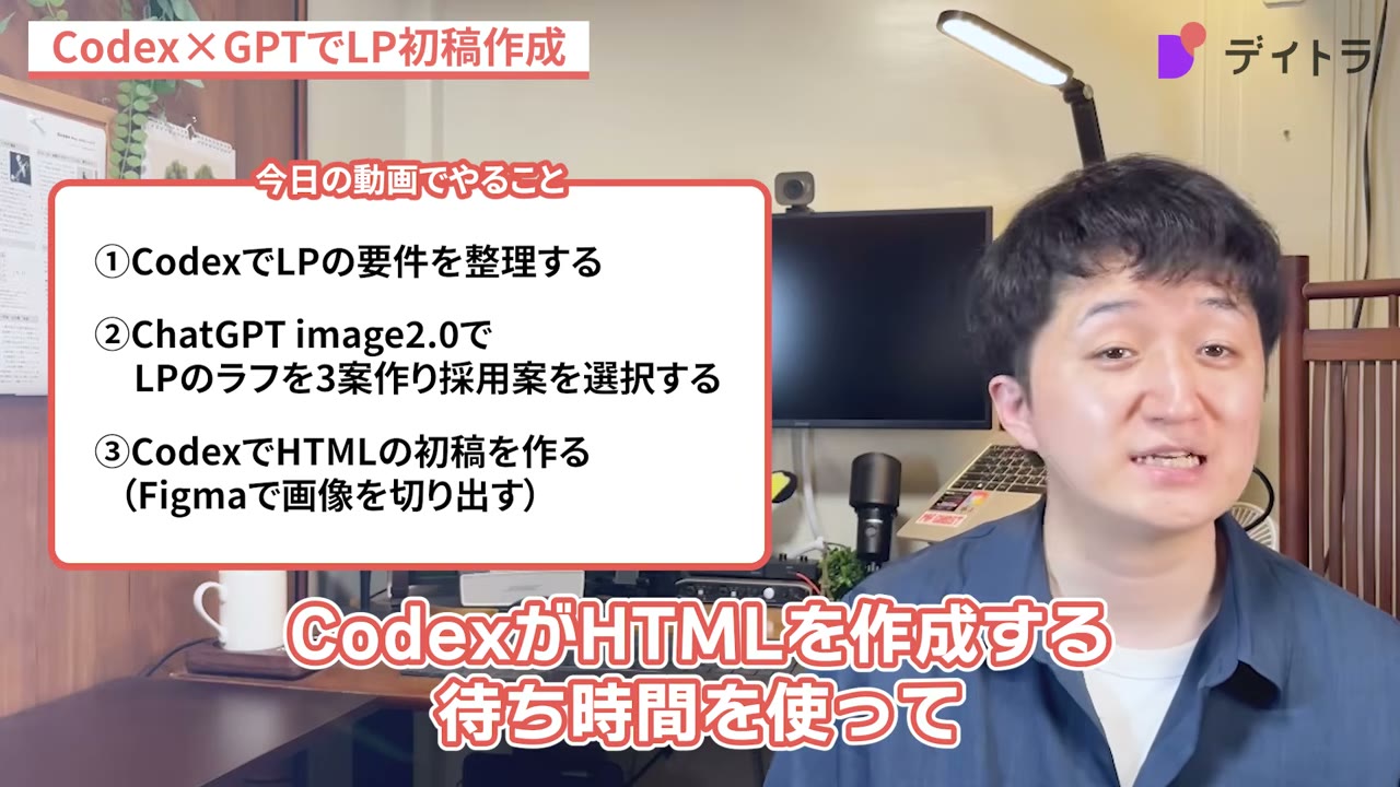 CodeX×GPT image 2.0でLP制作する3ステップの全体像